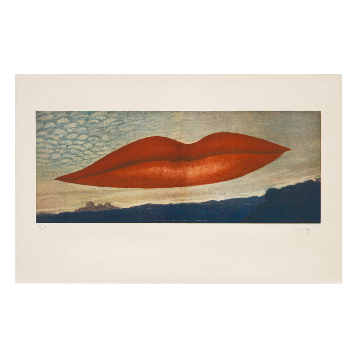 Man Ray A l heure de l observatoire les Amoureux Lithograph