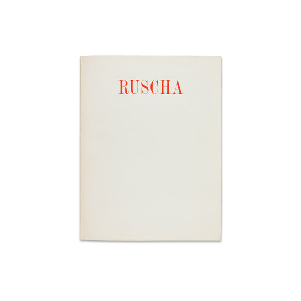 Front cover of Edward Ruscha 1970 rare book published by Galerie Alexandre Iola