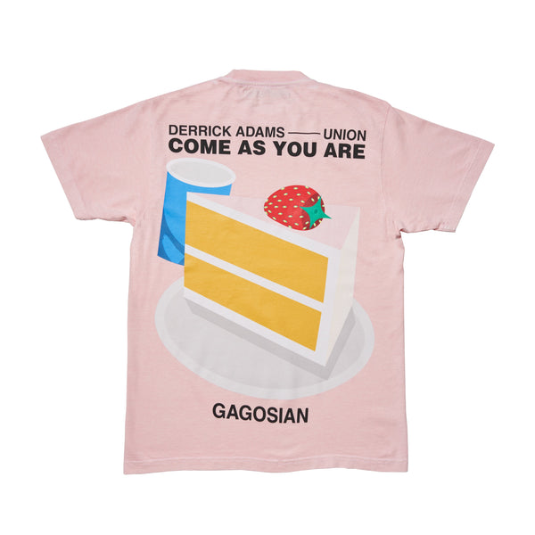 Back of the pink Derrick Adams × Union: Show Tee