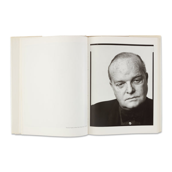 Interior spread of Richard Avedon: Portraits rare book