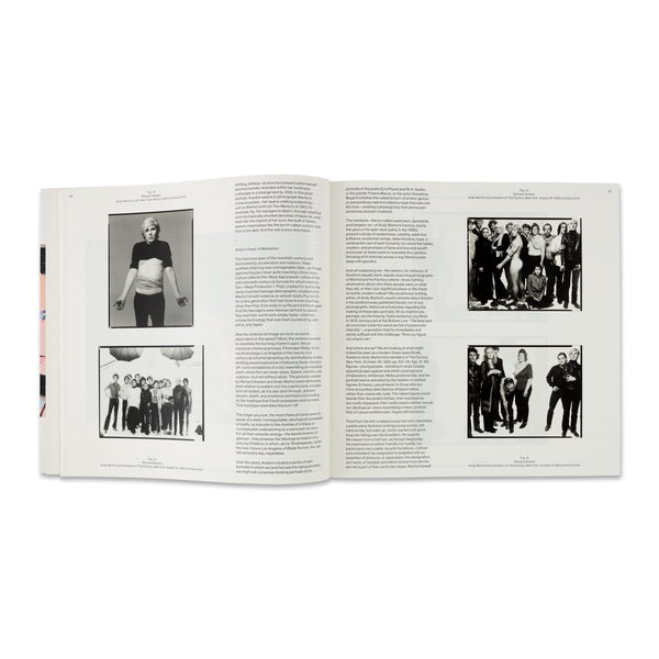 Interior spread of Avedon Warhol book