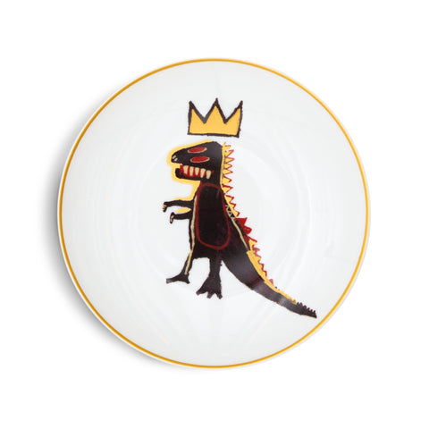 Jean-Michel Basquiat: Gold Dinosaur Plate