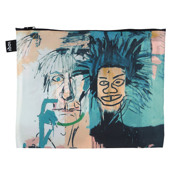 Jean-Michel Basquiat large zip pouch