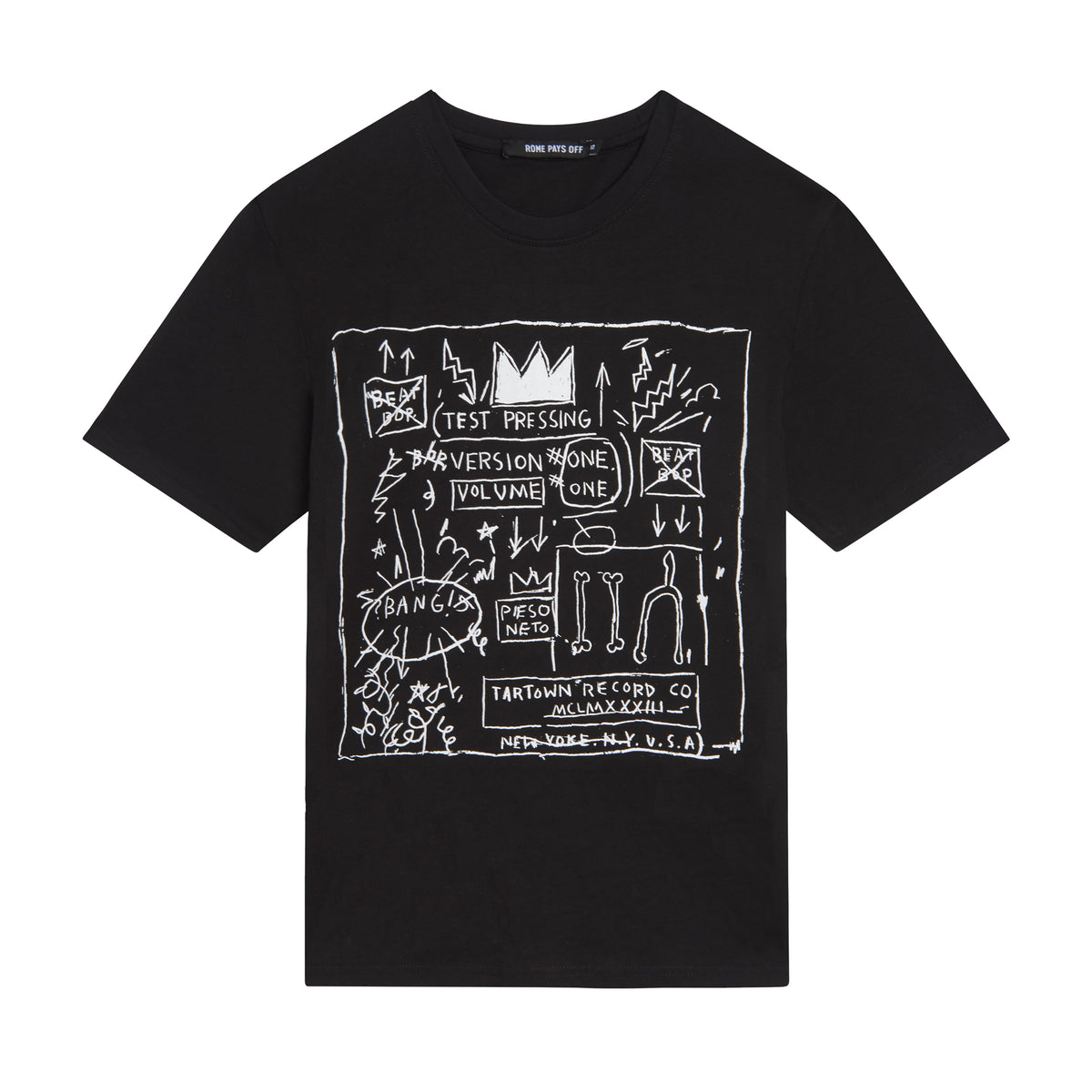 Jean Michel Basquiat Beat Bop T shirt Gagosian Shop