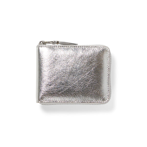 Comme des Garçons: Gold Line Wallet in silver