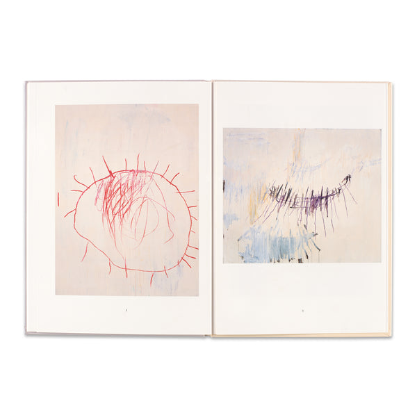 Interior spread of the book Cy Twombly: Coronation of Sesostris