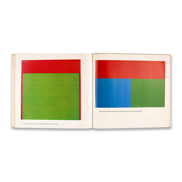 Interior spread of the rare book Ellsworth Kelly