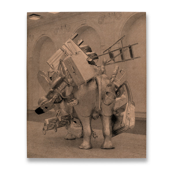 Back cover of the Urs Fischer: Monumental Sculpture monograph with dust jacket