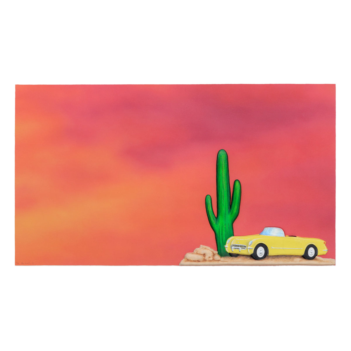 Alex Israel: Desperado (Yellow Car) Print