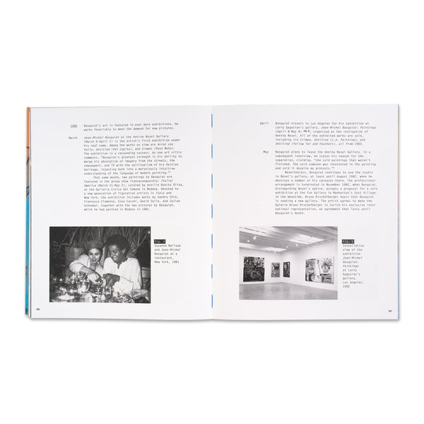 Interior spread of the book Basquiat: The Modena Paintings