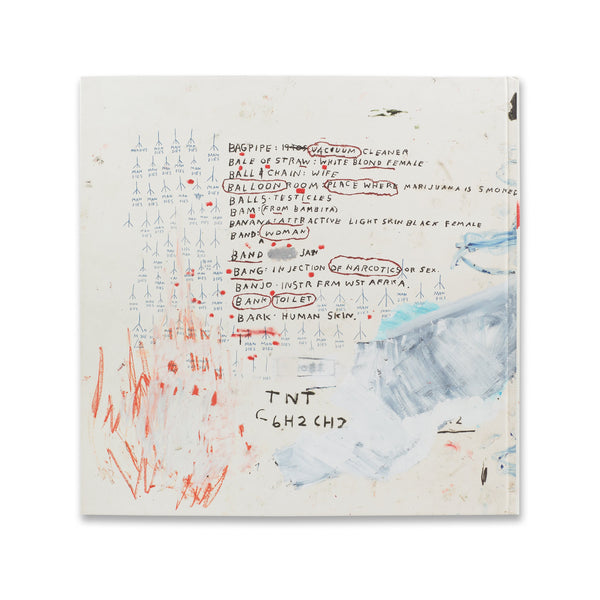 Back cover of the book Words Are All We Have: Paintings by Jean-Michel Basquiat