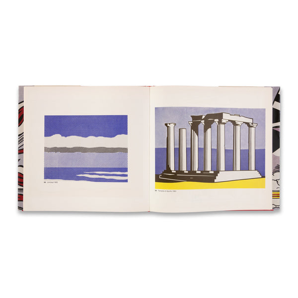 Interior spread of the rare book Roy Lichtenstein
