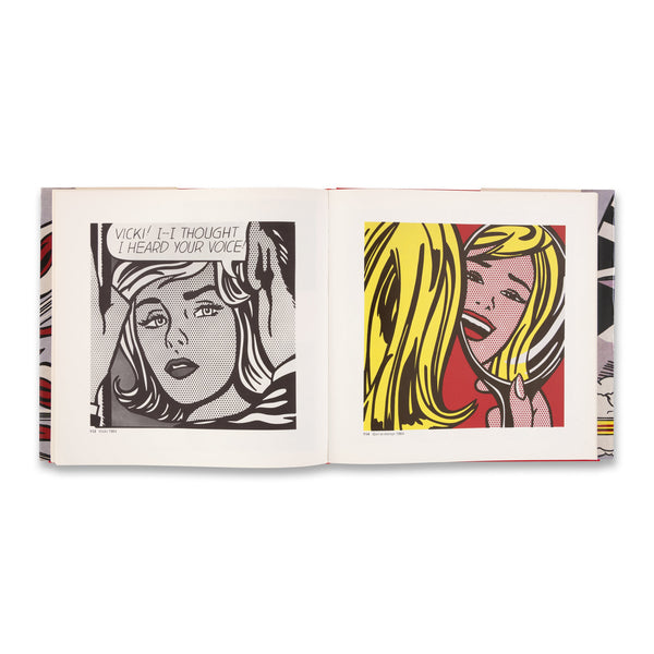 Interior spread of the rare book Roy Lichtenstein