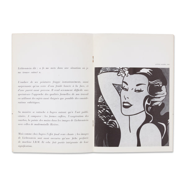 Interior spread of Roy Lichtenstein Galerie Ileana Sonnabend Catalogue