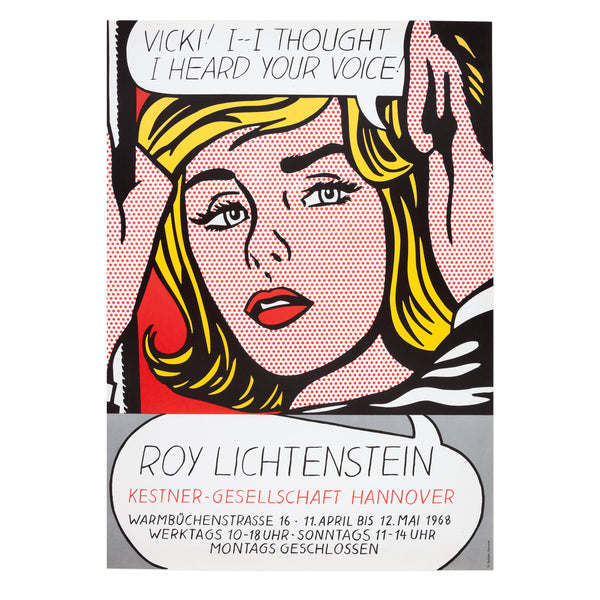 Roy Lichtenstein: Vicki! rare poster