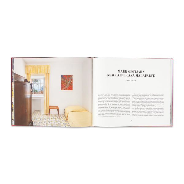 Interior spread of the book Mark Grotjahn at Casa Malaparte