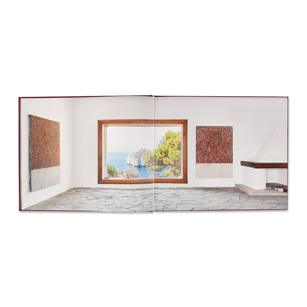 Interior spread of the book Brice Marden at Casa Malaparte