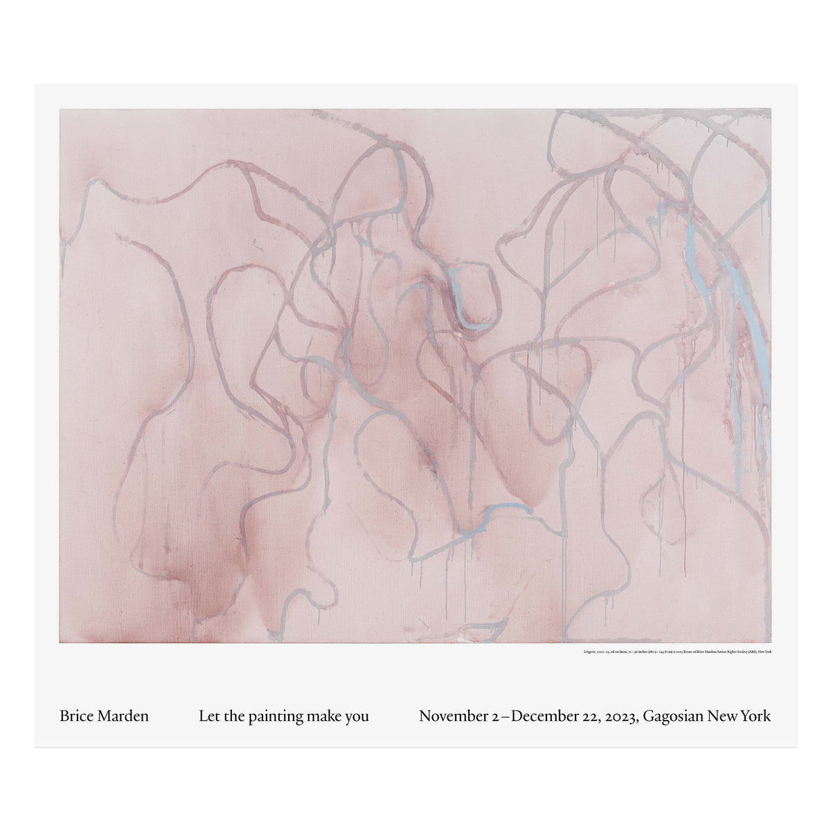 Brice Marden: Let the painting make you Poster | Gagosian Shop