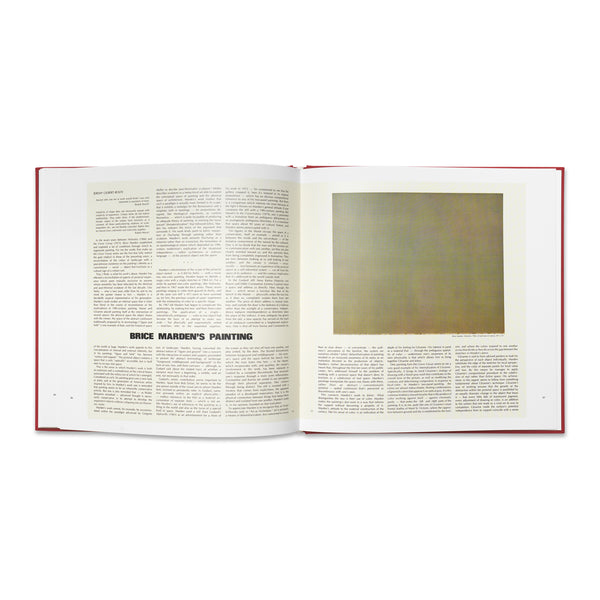 Interior spread of Brice Marden: Red Yellow Blue book