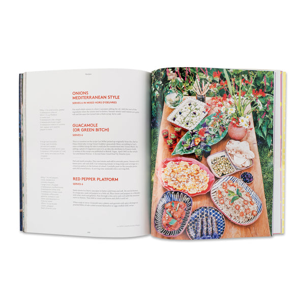 Interior spread of Lee Miller: A Life with Food, Friends, and Recipes cookbook