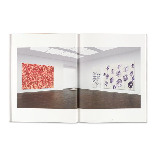 Interior spread of the book Cy Twombly, published in 2016