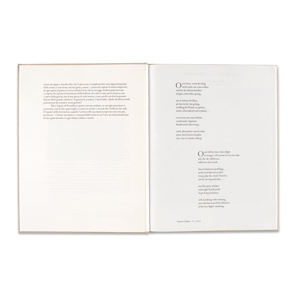 Interior spread of the book Cy Twombly: Orpheus