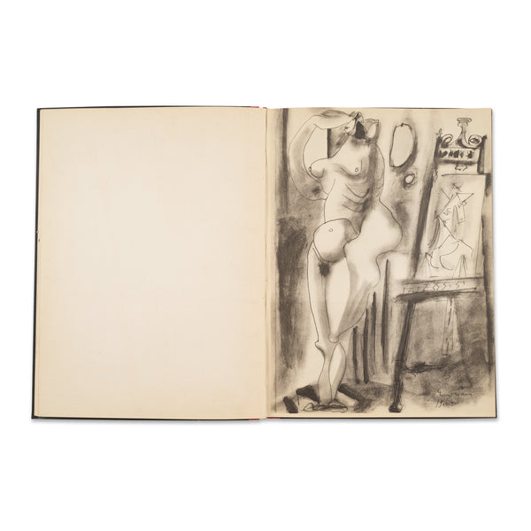 Interior spread of the book Pablo Picasso: Carnet de dessins