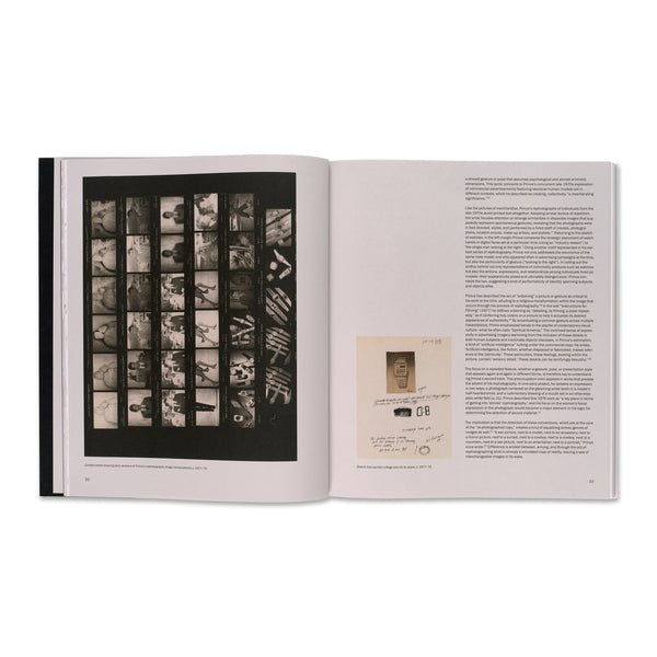 Interior spread of Richard Prince: Early Photography 1977–87 book