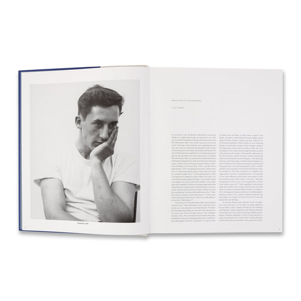 Interior spread of the catalogue raisoné Edward Ruscha Catalogue Raisonné of the Works on Paper: Volume One, 1956–1976