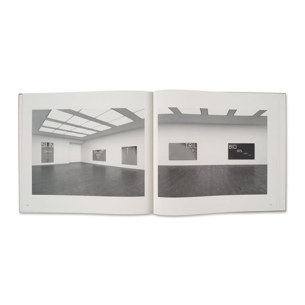 Interior spread of the book Ed Ruscha: Extremes and In-betweens