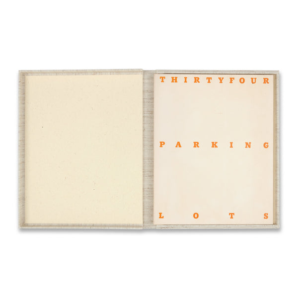 Ed Ruscha: Thirtyfour Parking Lots in Los Angeles artist’s book in clamshell box