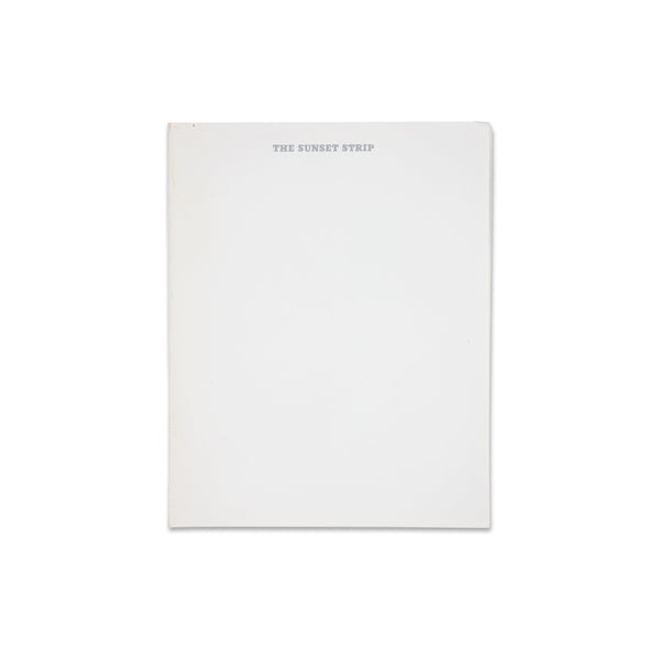 Back cover of rare book Ed Ruscha: Every Building on the Sunset Strip