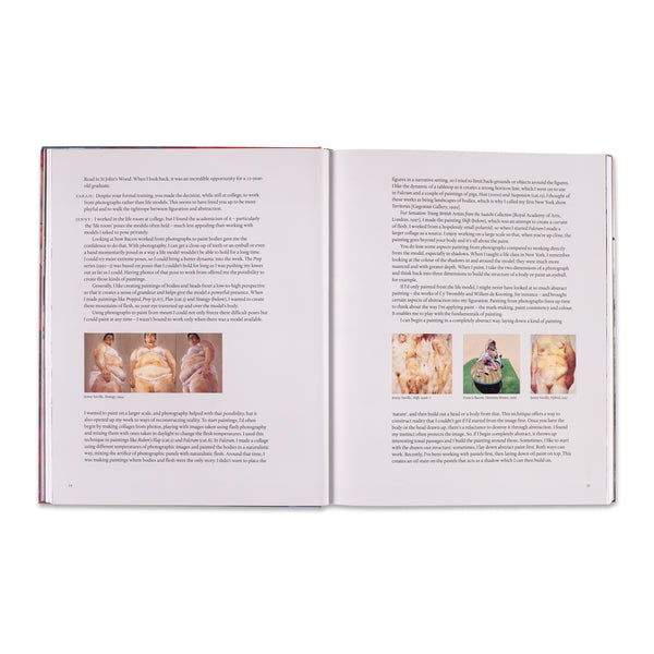 Interior spread of Jenny Saville: The Anatomy of Painting book