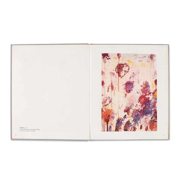 Interior spread of Cy Twombly (Inverleith House, Edinburgh) book
