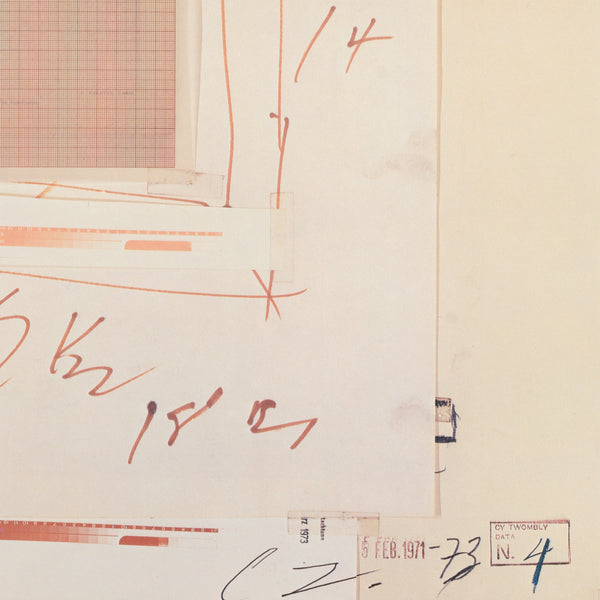 Cy Twombly: Paintings and Drawings 1954–1977 rare poster signed by the artist
