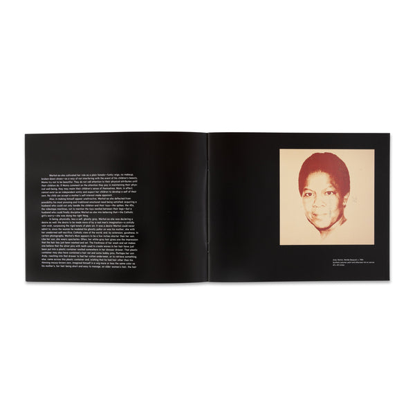 Interior spread of the book Andy Warhol and Jean-Michel Basquiat: Collaboration Paintings