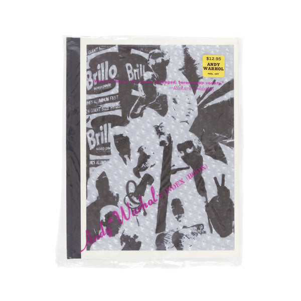 Andy Warhol’s Index rare book in a printed plastic cover