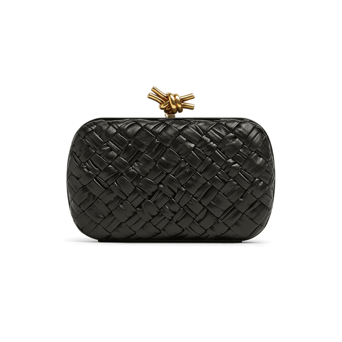 Bottega Veneta: Knot Minaudière Bag (Black) Gagosian Shop