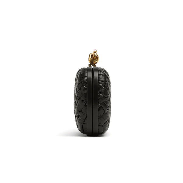 Bottega Veneta: Knot Minaudière Bag (Black)