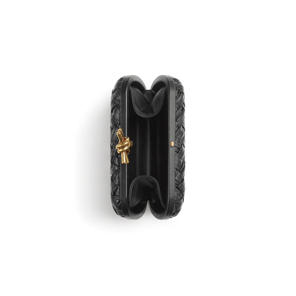 Bottega Veneta: Knot Minaudière Bag (Black)