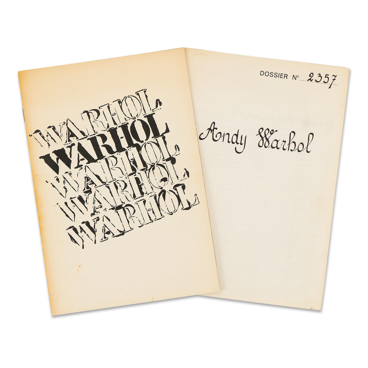 Andy Warhol and Thirteen Most Wanted Men Rare Books | Gagosian Shop