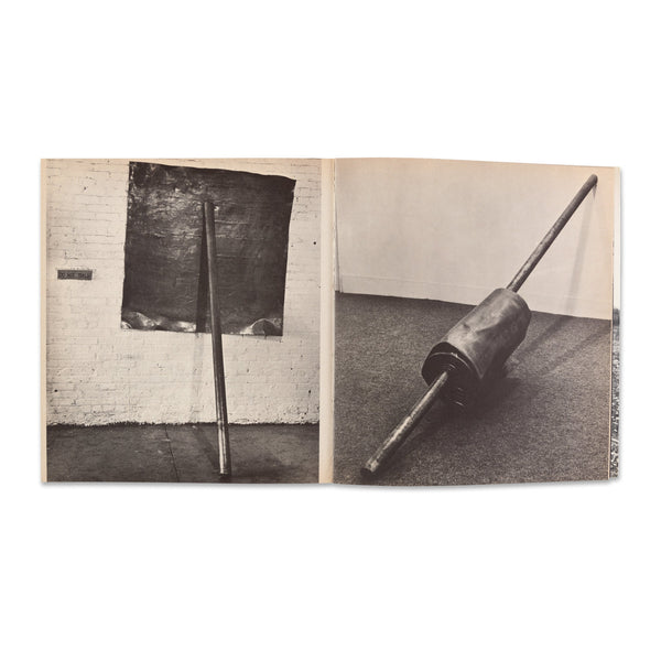 Interior spread of Art Povera rare book