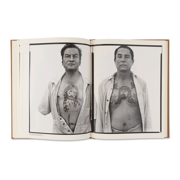Interior spread of Richard Avedon: In the American West