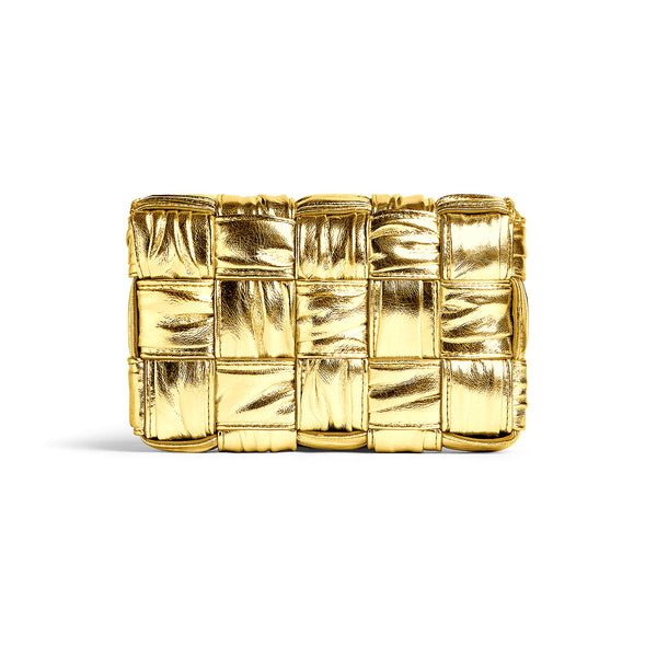 Bottega Veneta: Small Cassette Bag (Gold)