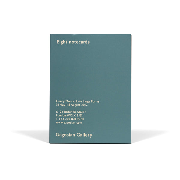 Back of Henry Moore: Late Large Forms Notecard Set