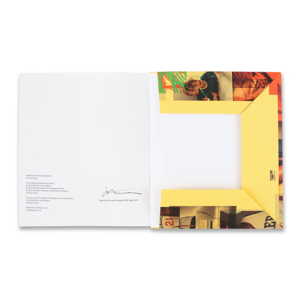 Signed slip on inside back cover of the book Roe Etheridge: American Polychronic