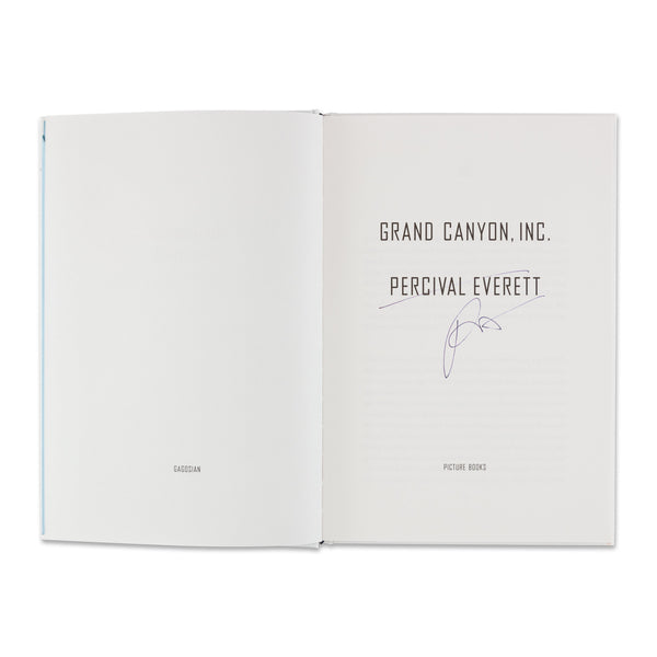 Signed title page of the book Grand Canyon, Inc. / Untitled (Original Cowboy)