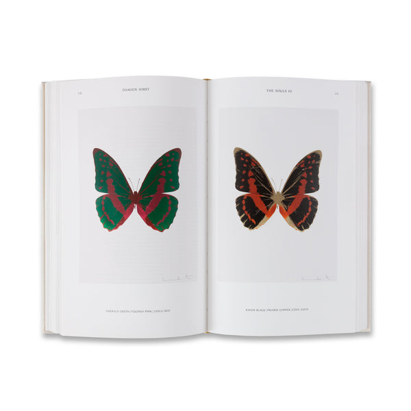 Interior spread of the rare book Damien Hirst: The Souls