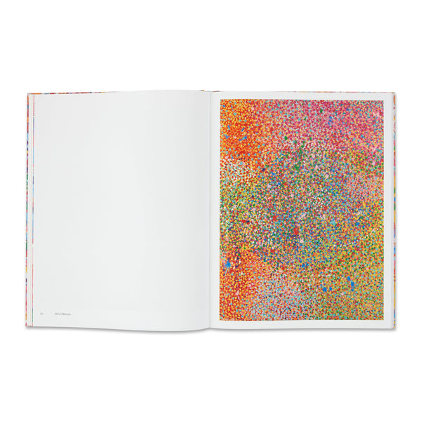 Interior spread of the book Damien Hirst: The Veil Paintings
