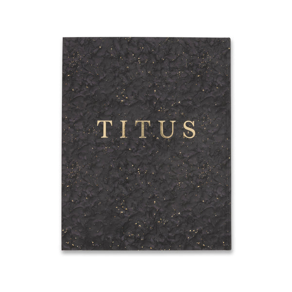 Back cover of the book Titus Kaphar: Language of the Forgotten
